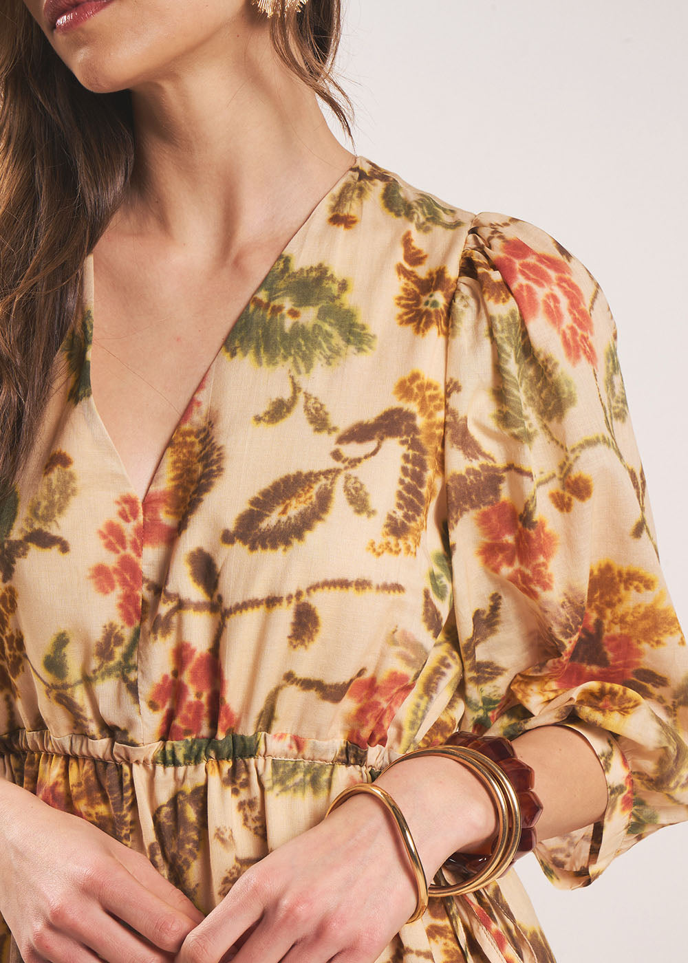 ROMBELINE Robe longue imprimé fleuri - 4 - Sud Express - Sud Express