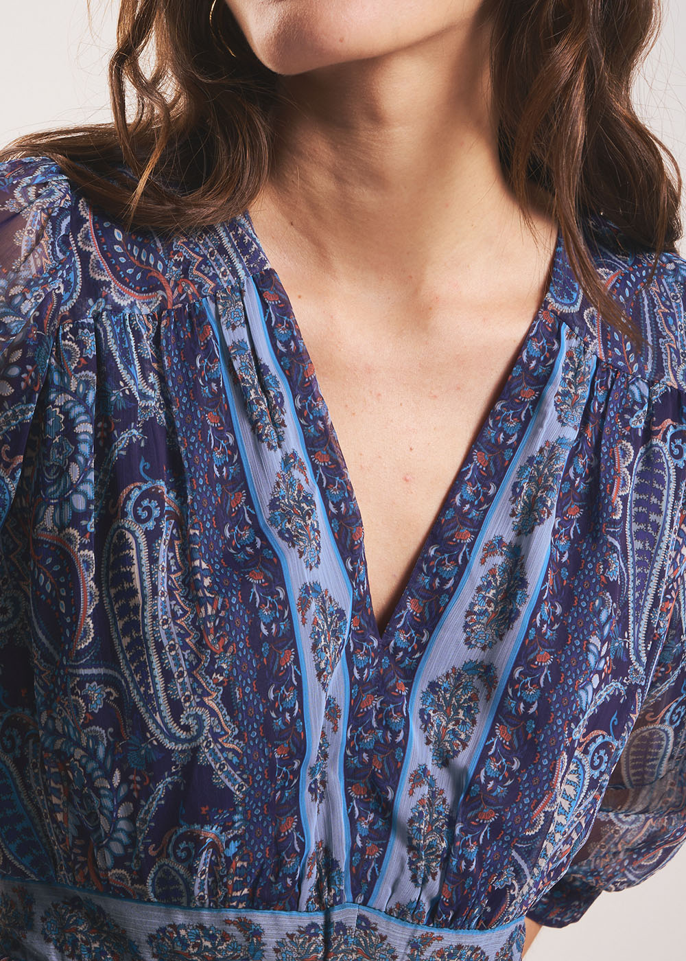 RINDILA Robe longue imprimée à volant - 2 - Sud Express - Sud Express