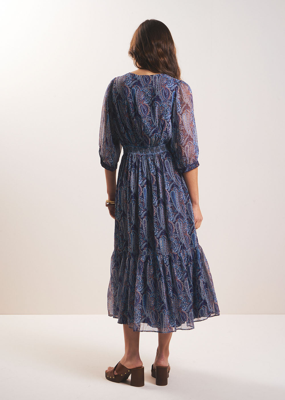 RINDILA Robe longue imprimée à volant - 3 - Sud Express - Sud Express