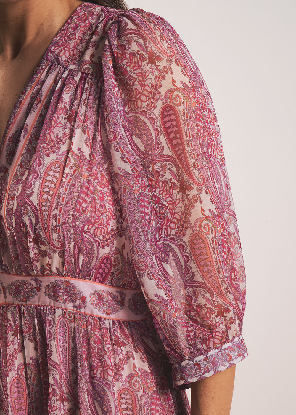 RINDILA Robe longue imprimée à volant - 4 - Sud Express - Sud Express