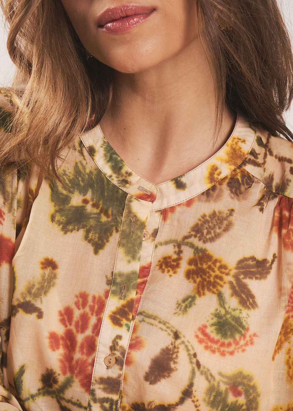 TOBELINE Chemisier col rond motif fleuri - 4 - Sud Express - Sud Express