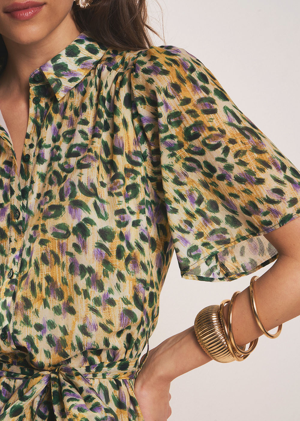 RAMBIE Robe midi imprimé léopard revisité - 4 - Sud Express - Sud Express