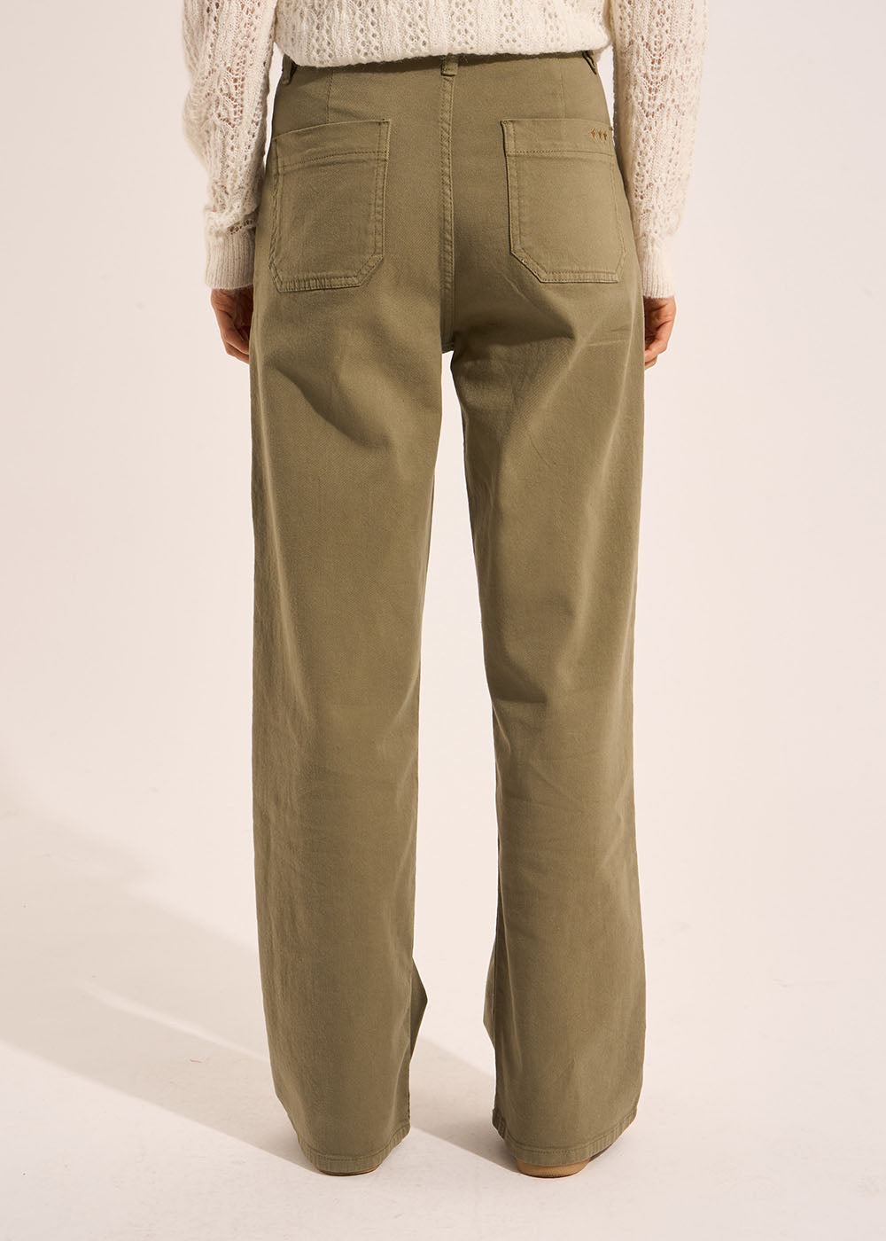 Pantalon coupe large en coton - Sud Express - 3 - Sud Express