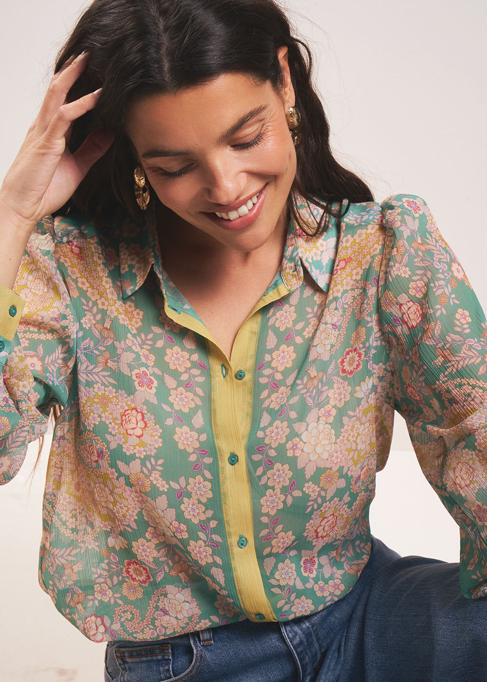 COSAKA Chemise à imprimé d’inspiration japonaise - 1 - Sud Express - Sud Express