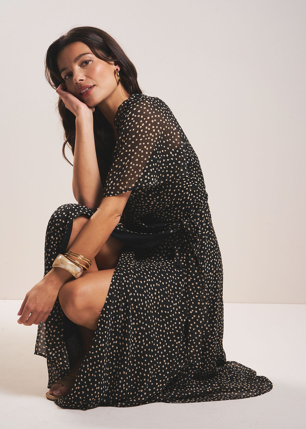 RAMALIA Robe midi portefeuille imprimée - 4 - Sud Express - Sud Express