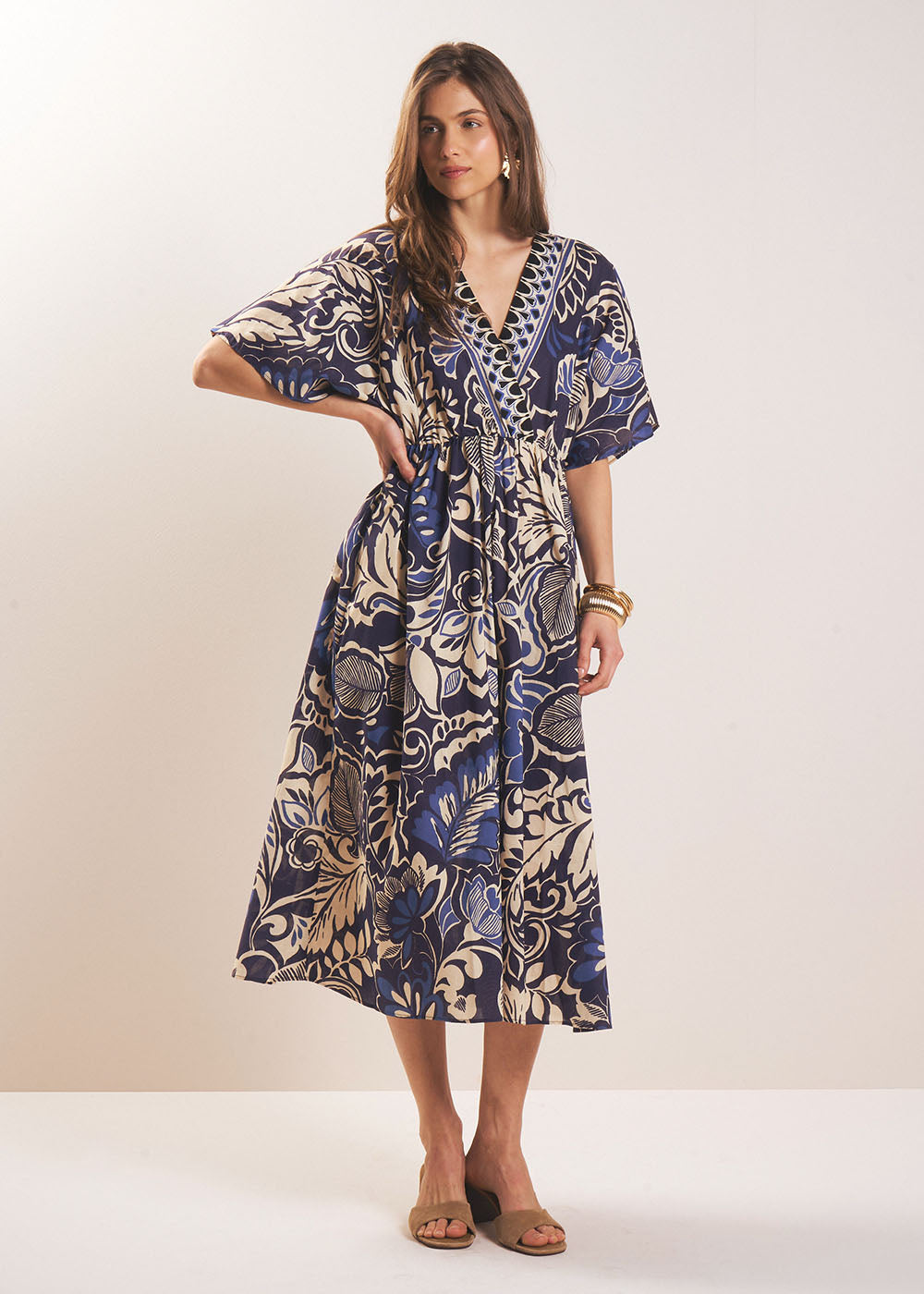 Robe kimono imprimé - Sud Express - 5 - Sud Express