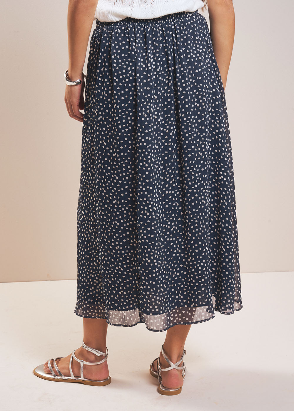 JALOLY Jupe longue fluide imprimée - 3 - Sud Express - Sud Express