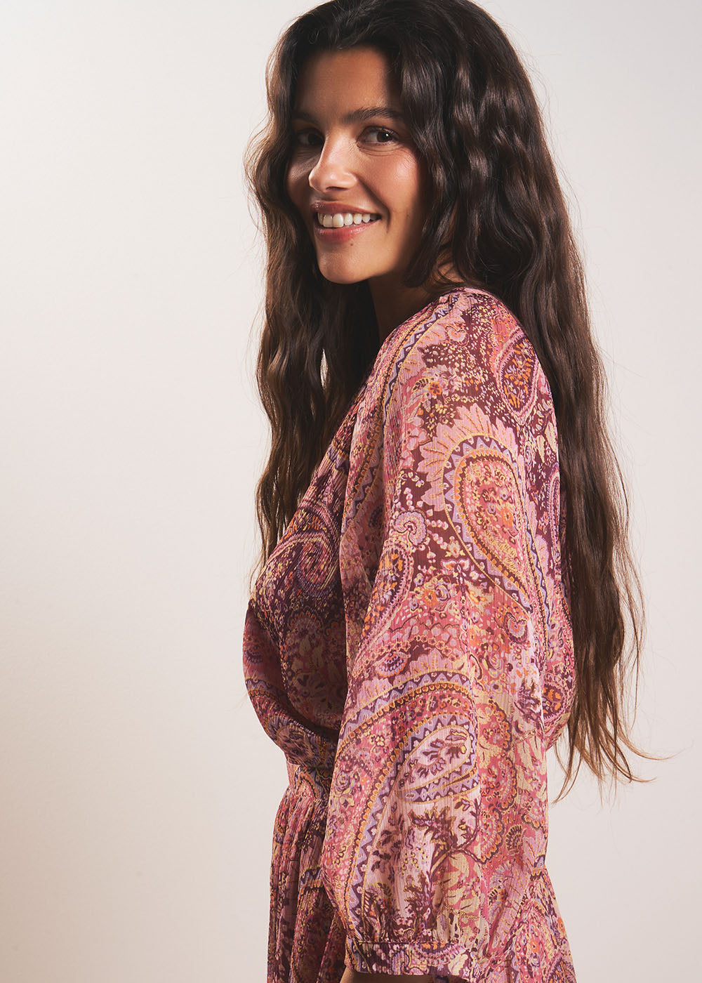 REKA Robe midi imprimé cachemire - 4 - Sud Express - Sud Express