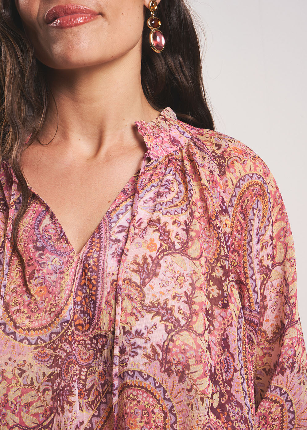 TEKA Chemisier col victorien imprimé cachemire - 2 - Sud Express - Sud Express