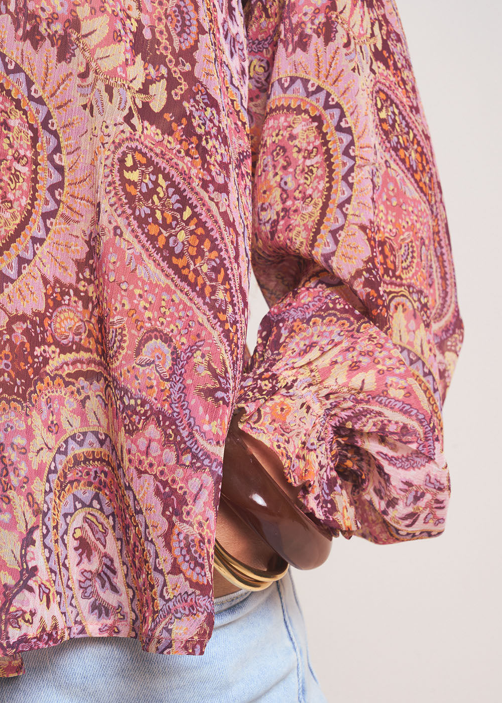 TEKA Chemisier col victorien imprimé cachemire - 4 - Sud Express - Sud Express