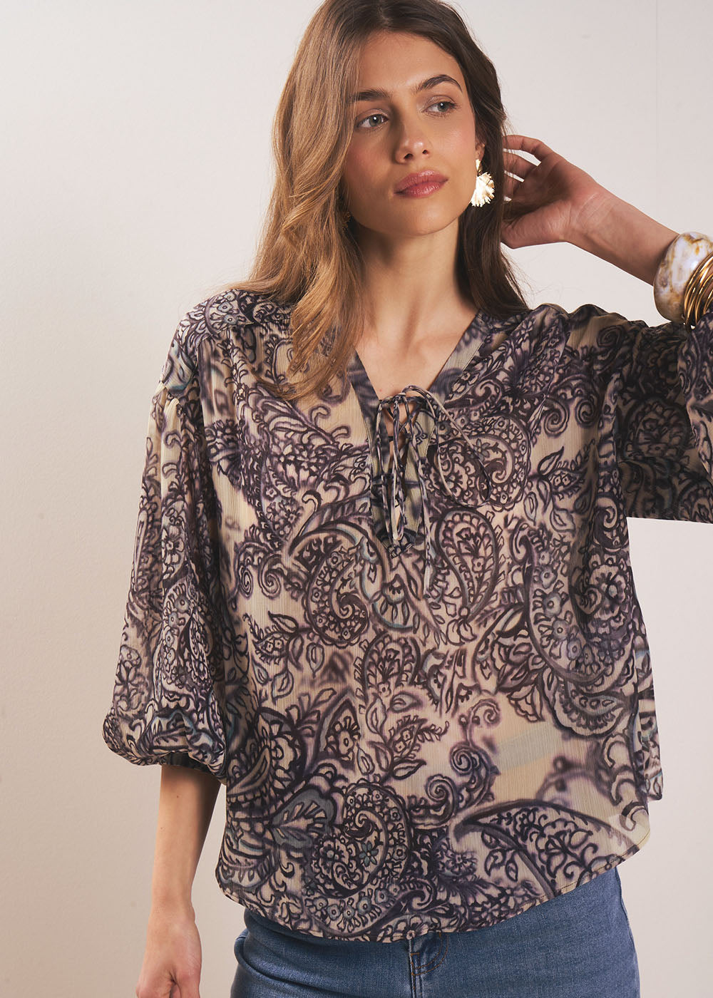 Blouse esprit bohème - Sud Express - 5 - Sud Express