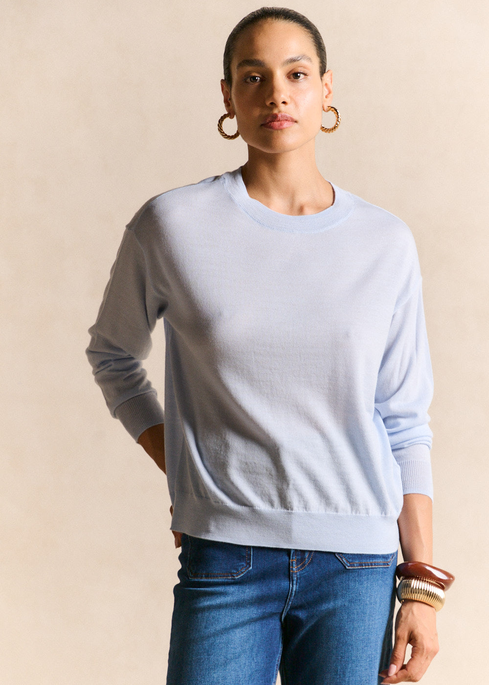 Pull col rond en laine - Sud Express - 4 - Sud Express