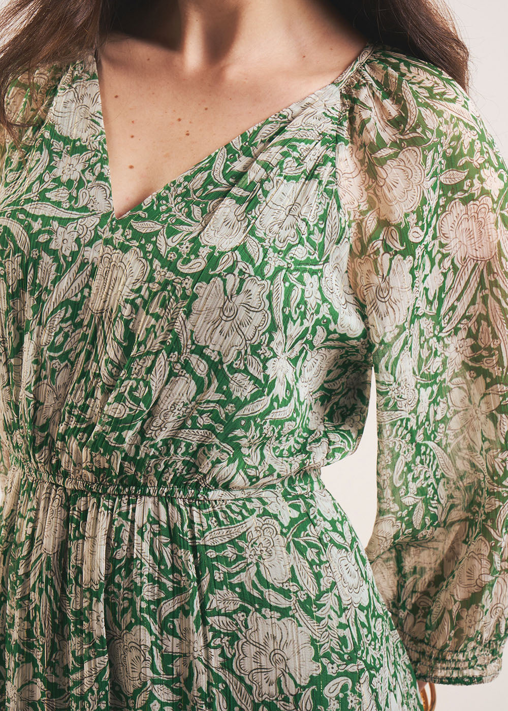 RALILIE Robe longue imprimée à volants - 2 - Sud Express - Sud Express