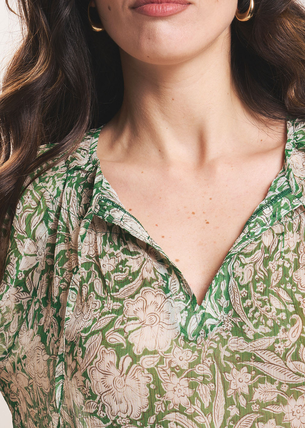 TALILIE Blouse imprimée smockée - 2 - Sud Express - Sud Express