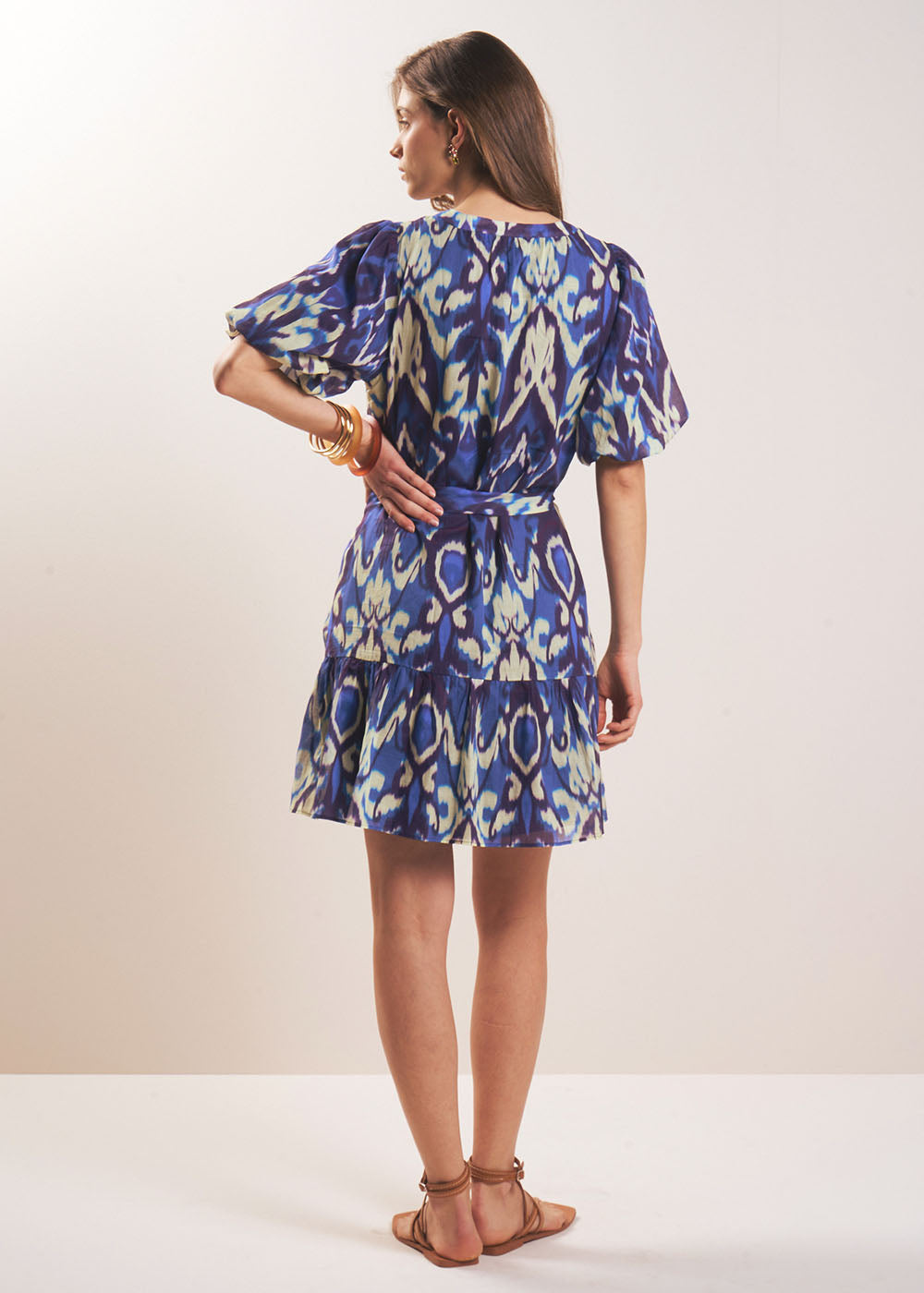 RYLLO Robe courte imprimée ikat - 3 - Sud Express - Sud Express