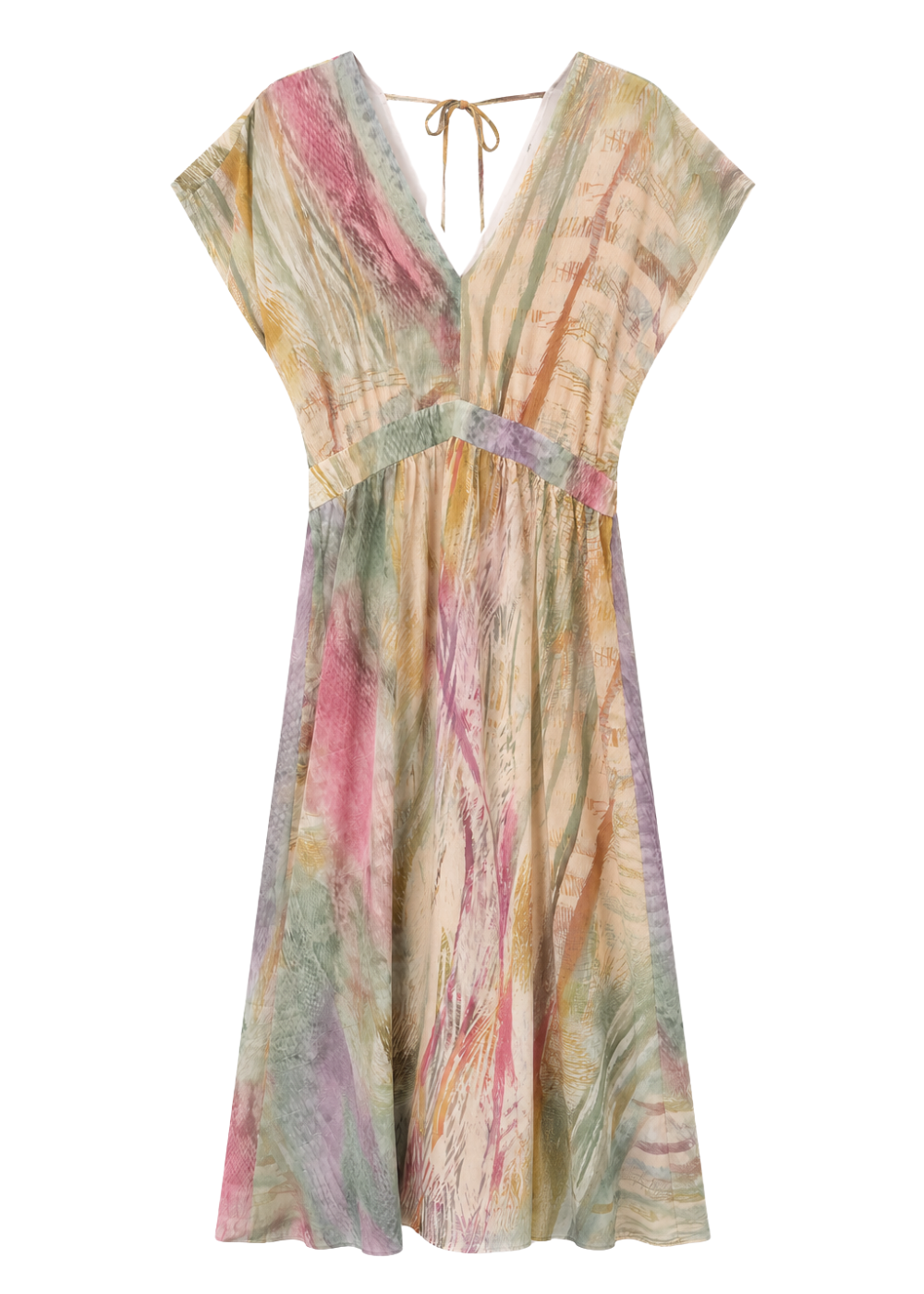 Robe midi imprimée col V - Sud Express - 1 - Sud Express