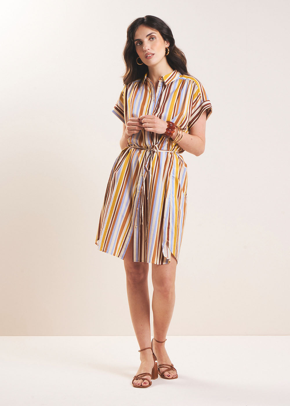 RAMEA Robe chemise rayée - 1 - Sud Express - Sud Express
