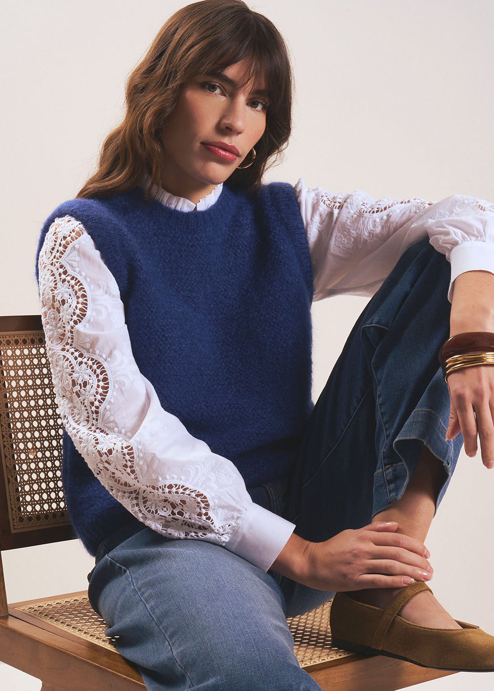 MOTANYA Pull sans manches col rond - 1 - Sud Express - Sud Express