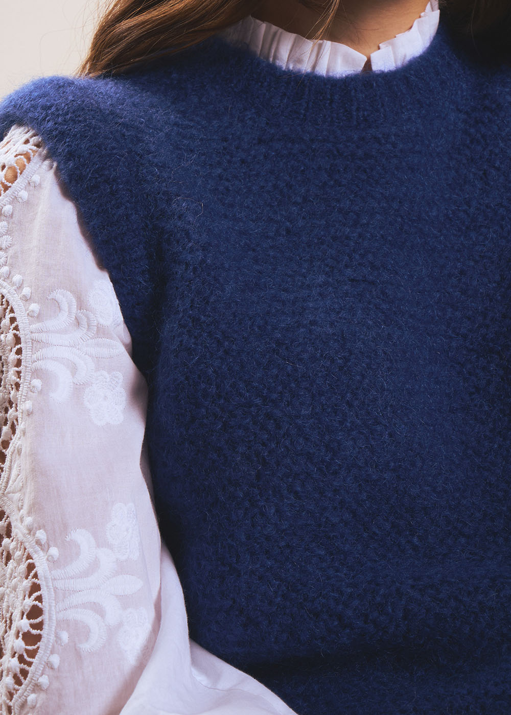 MOTANYA Pull sans manches col rond - 2 - Sud Express - Sud Express