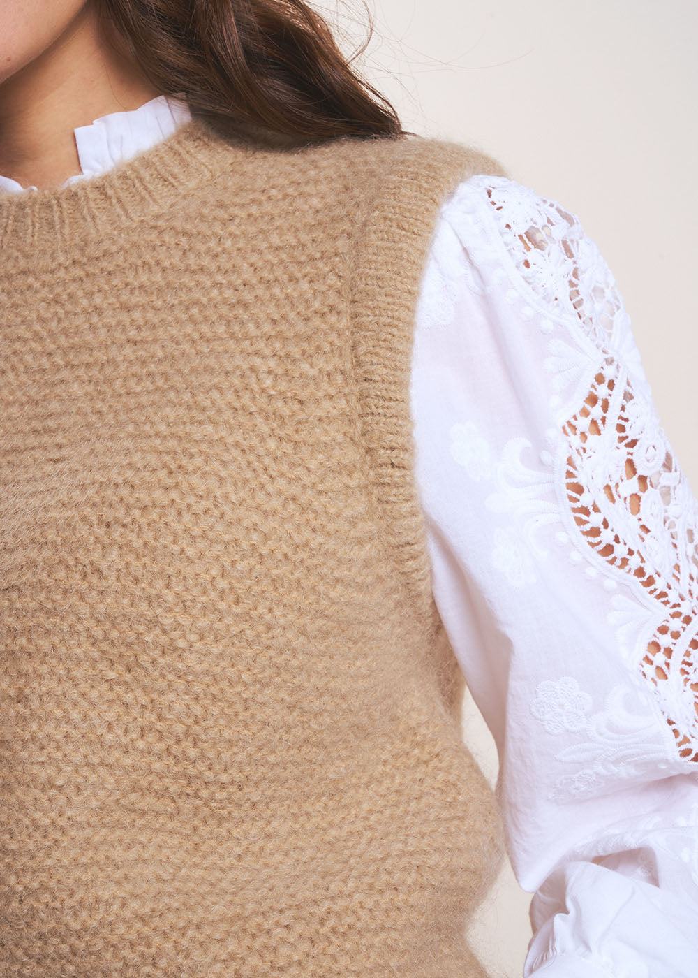 MOTANYA Pull sans manches col rond - 4 - Sud Express - Sud Express