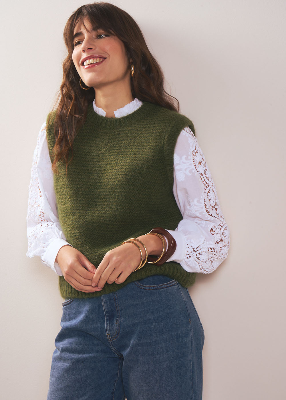 MOTANYA Pull sans manches col rond - 4 - Sud Express - Sud Express