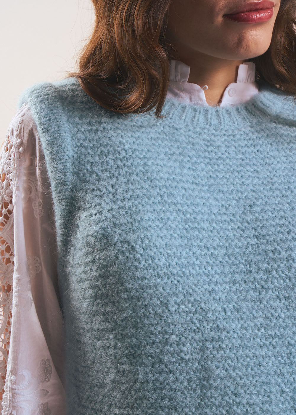 MOTANYA Pull sans manches col rond - 2 - Sud Express - Sud Express