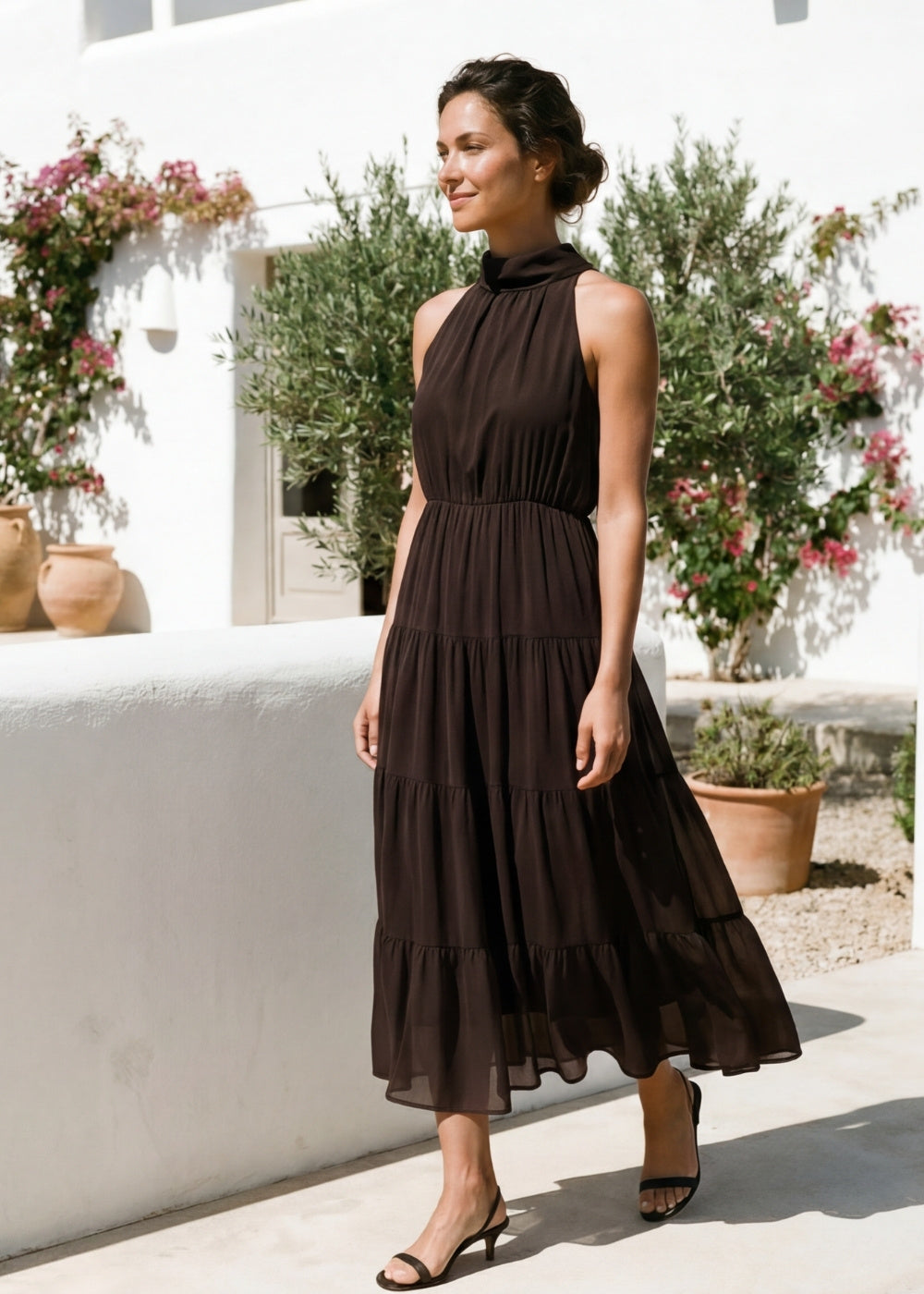 RACAMELIA Robe longue fluide - 1 - Sud Express - Sud Express