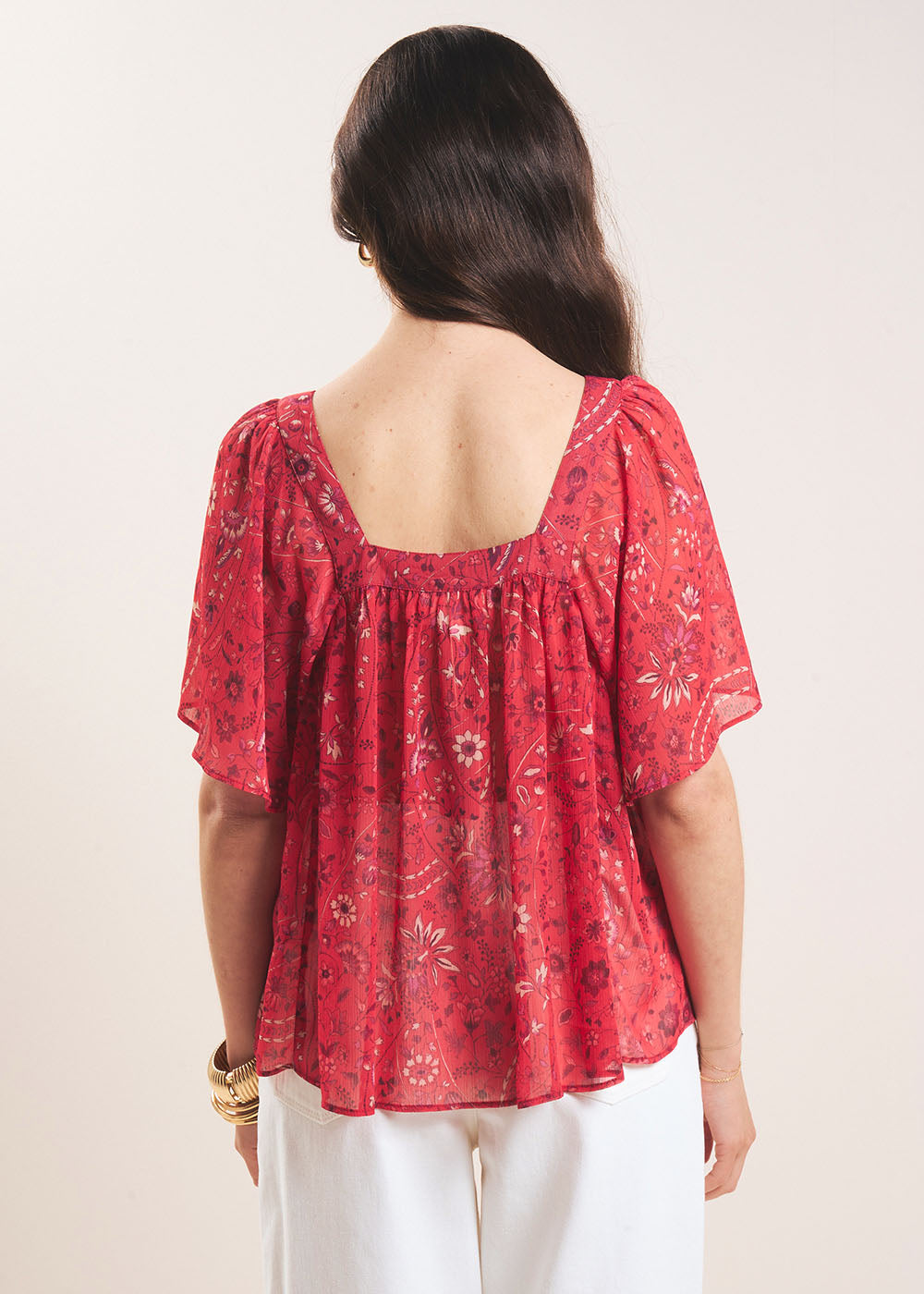 TAJANI Blouse imprimée avec col carré - 3 - Sud Express - Sud Express