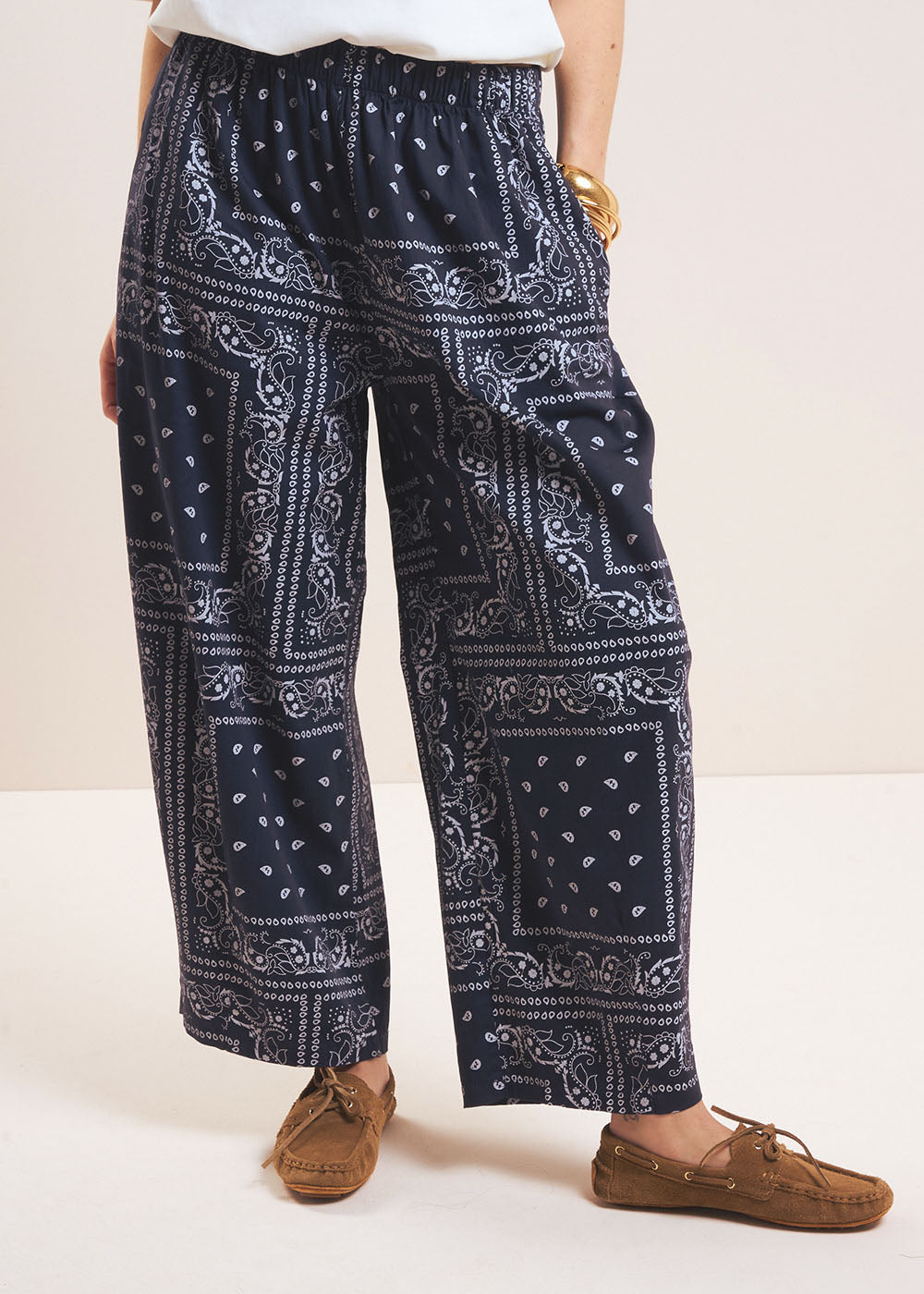 Pantalon fluide imprimé bandana - Sud Express - 2 - Sud Express