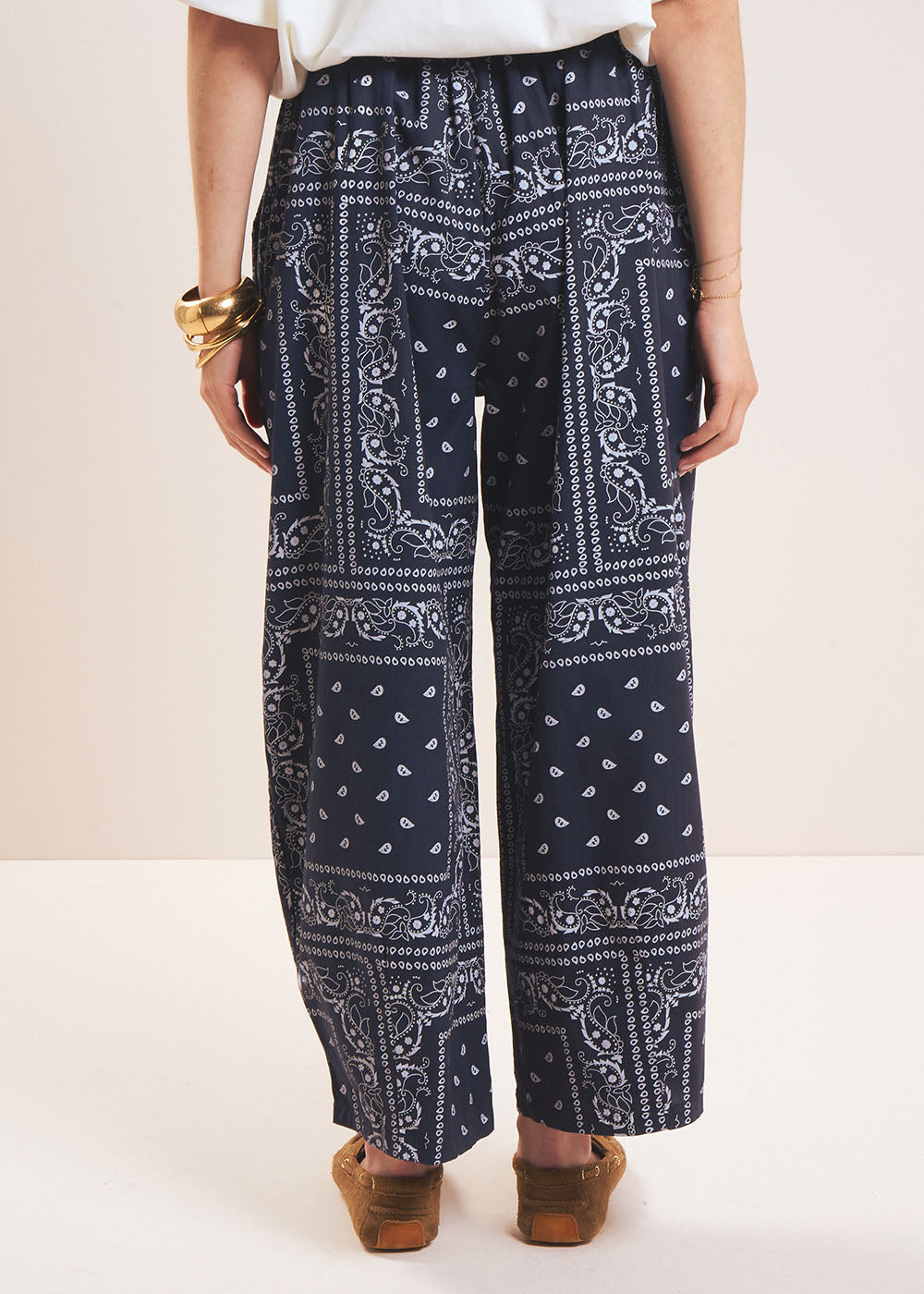 Pantalon fluide imprimé bandana - Sud Express - 3 - Sud Express