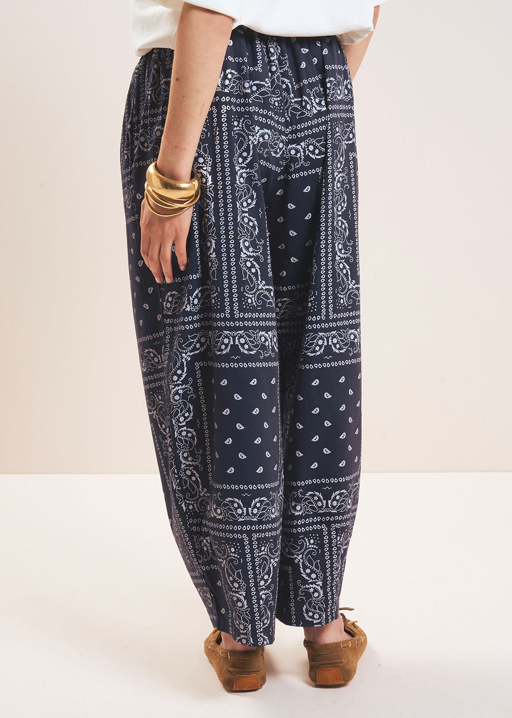 Pantalon fluide imprimé bandana - Sud Express - 5 - Sud Express