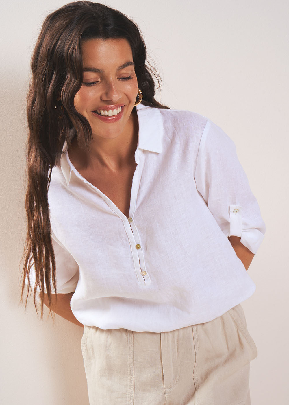 Blouse en lin - Sud Express - 5 - Sud Express