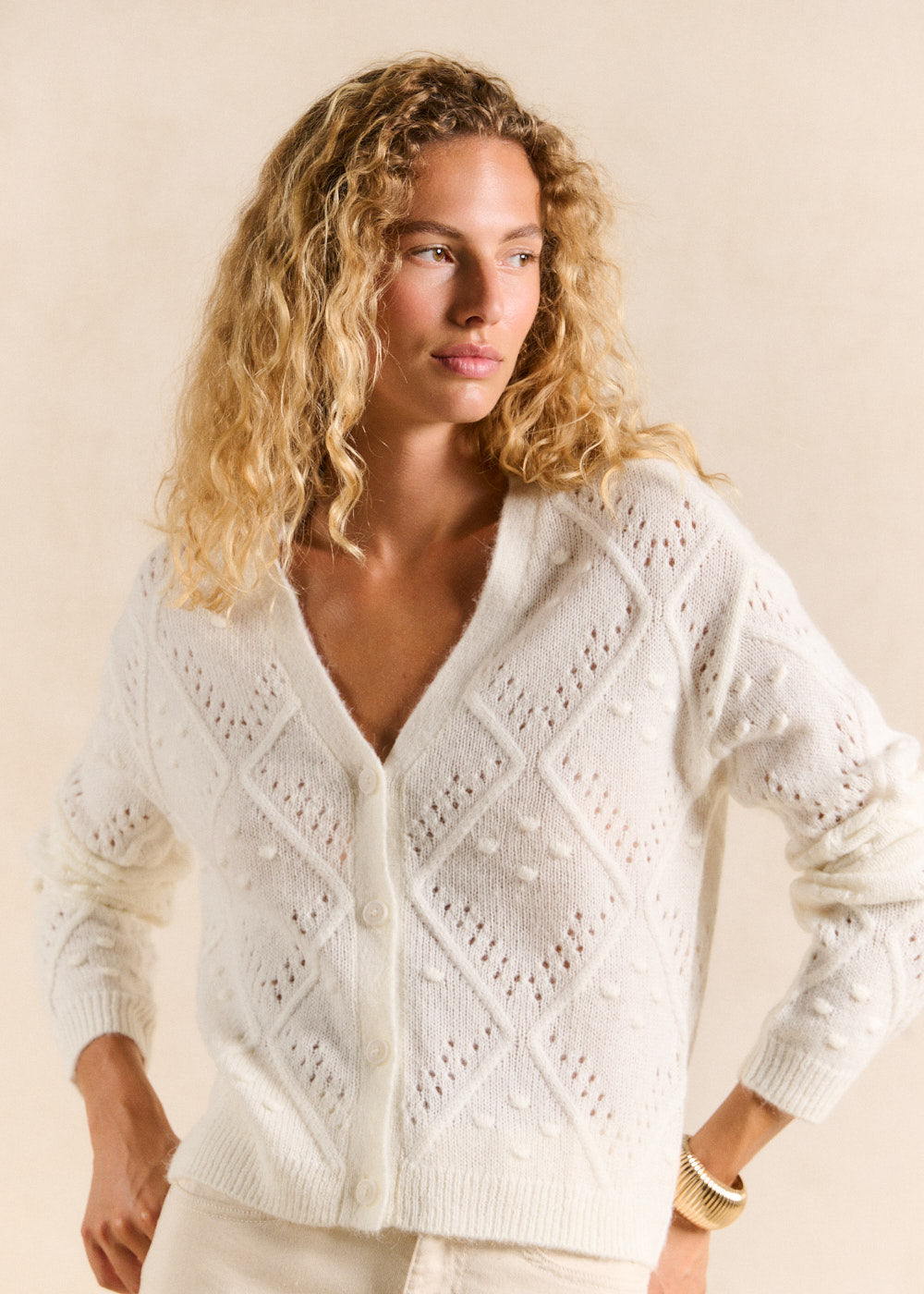 Gilet motif losange - Sud Express - 4 - Sud Express