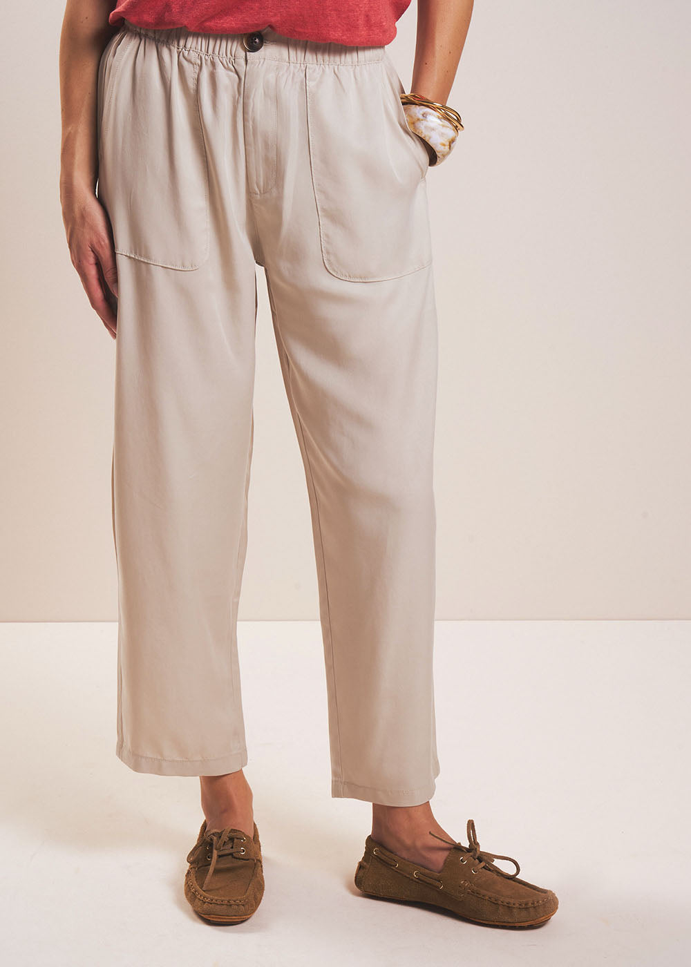 Pantalon carotte en lyocell - Sud Express - 5 - Sud Express