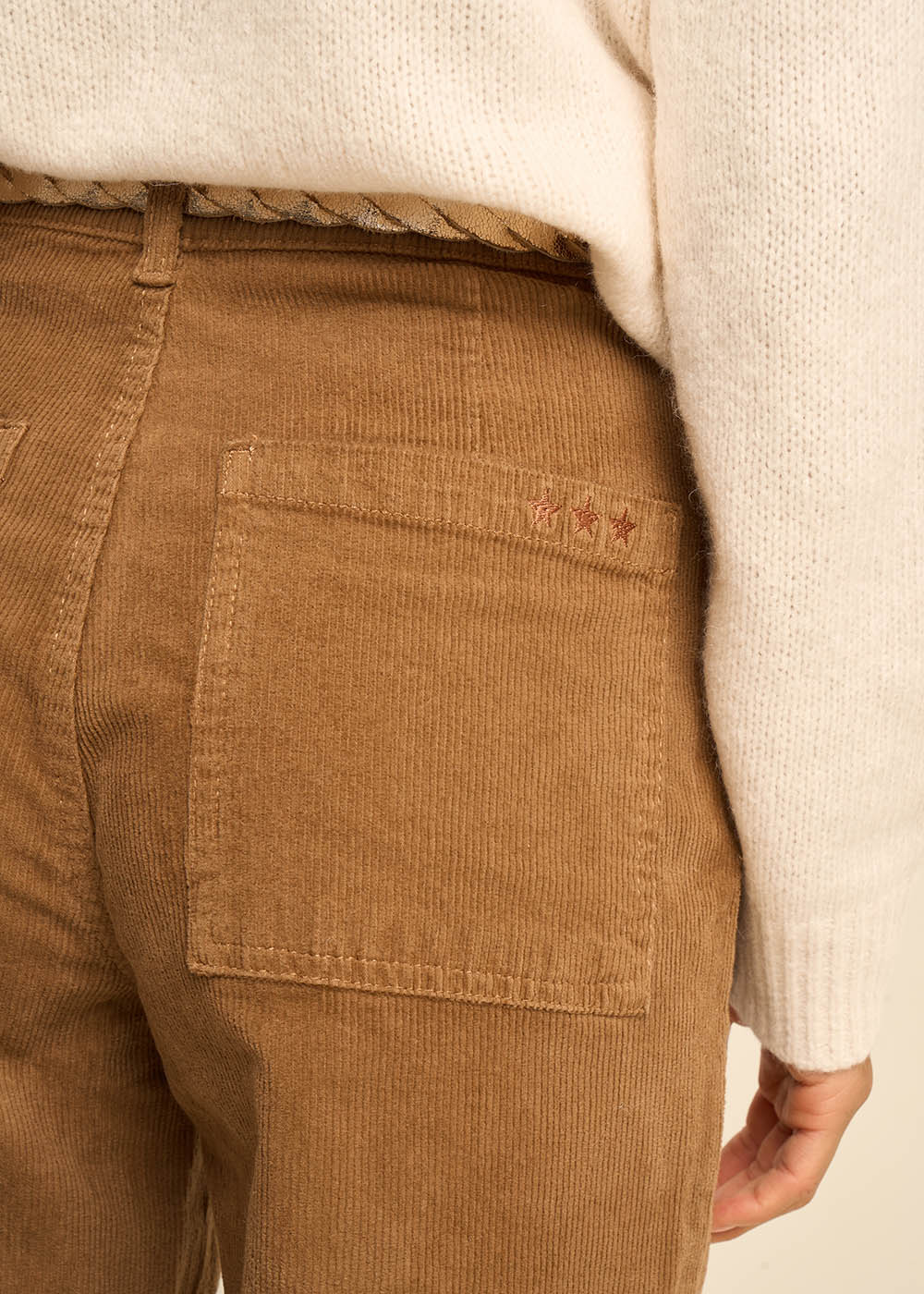 Pantalon en velours à coupe droite - Sud Express - 4 - Sud Express