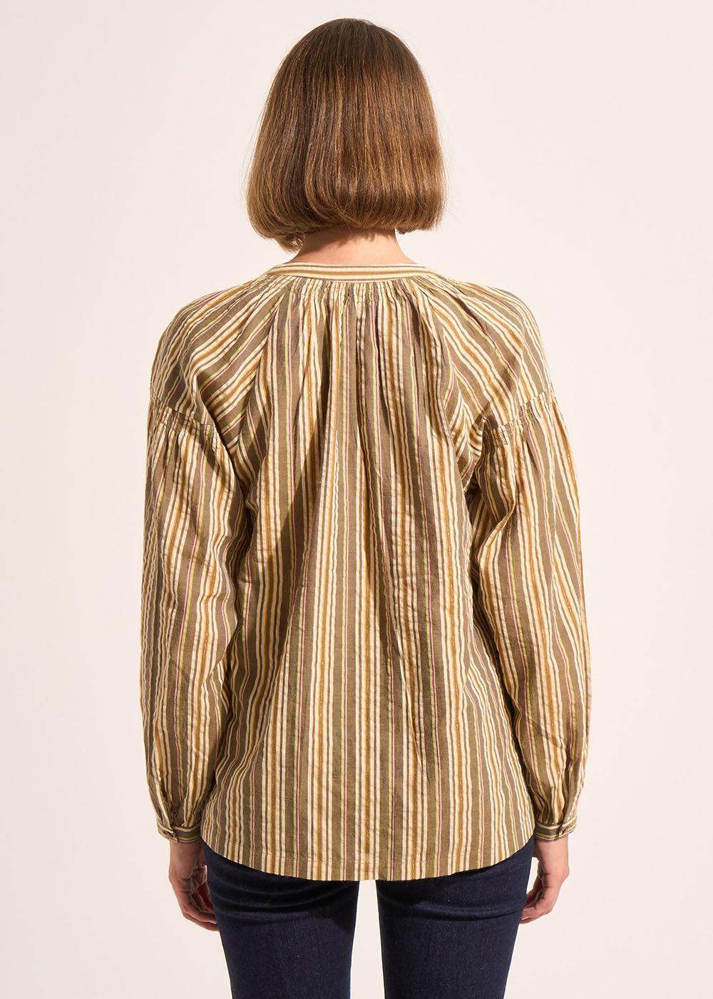 Blouse ample rayée à manches longues - Sud Express - 3 - Sud Express