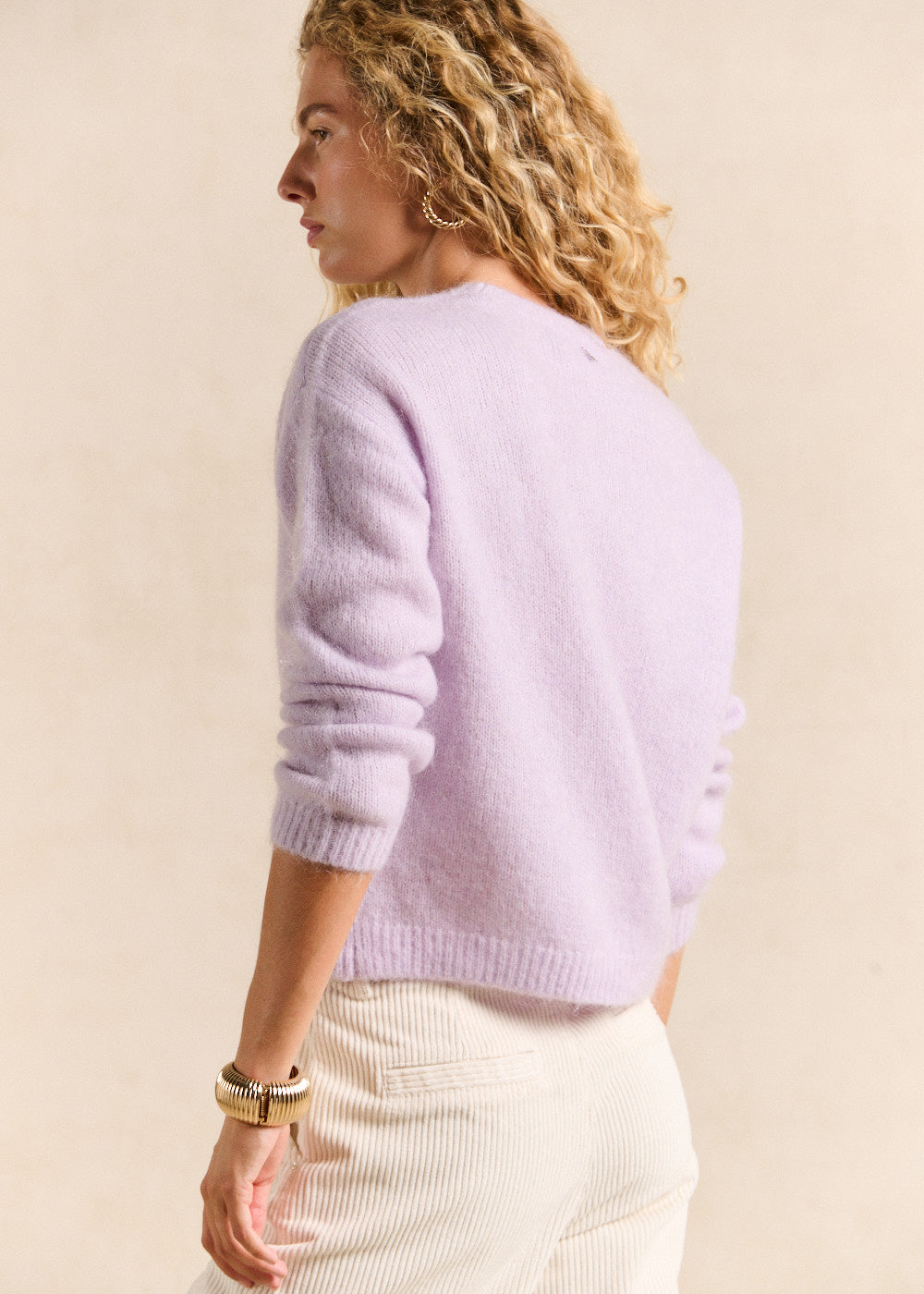 Pull col rond en mohair manches longues - Sud Express - 3 - Sud Express