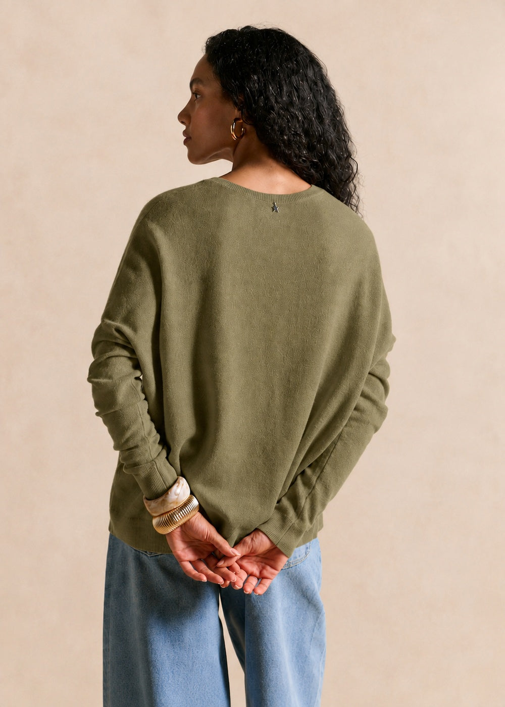 Pull cachemire col V ample - Sud Express - 3 - Sud Express