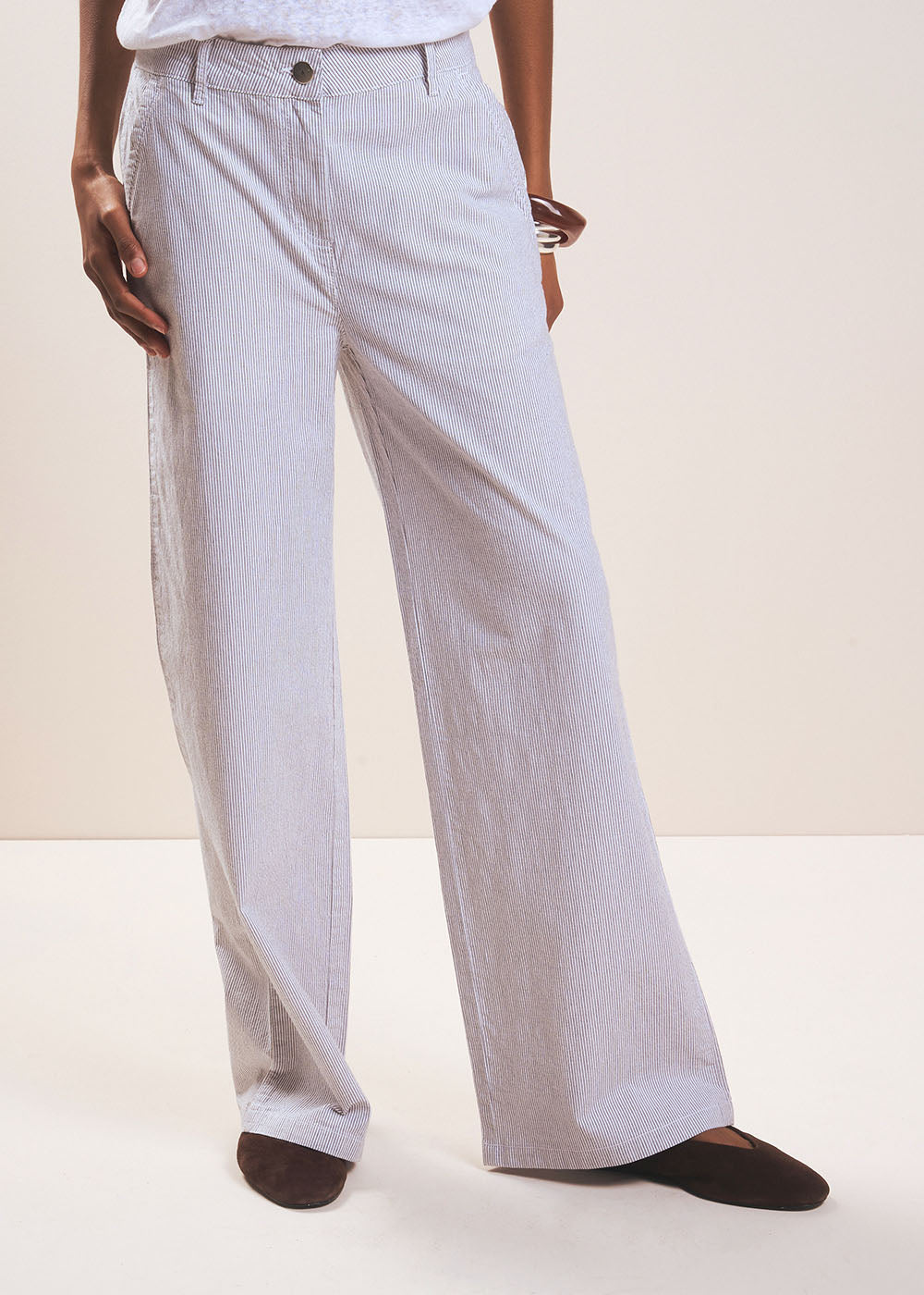 Pantalon chino rayé - Sud Express - 5 - Sud Express