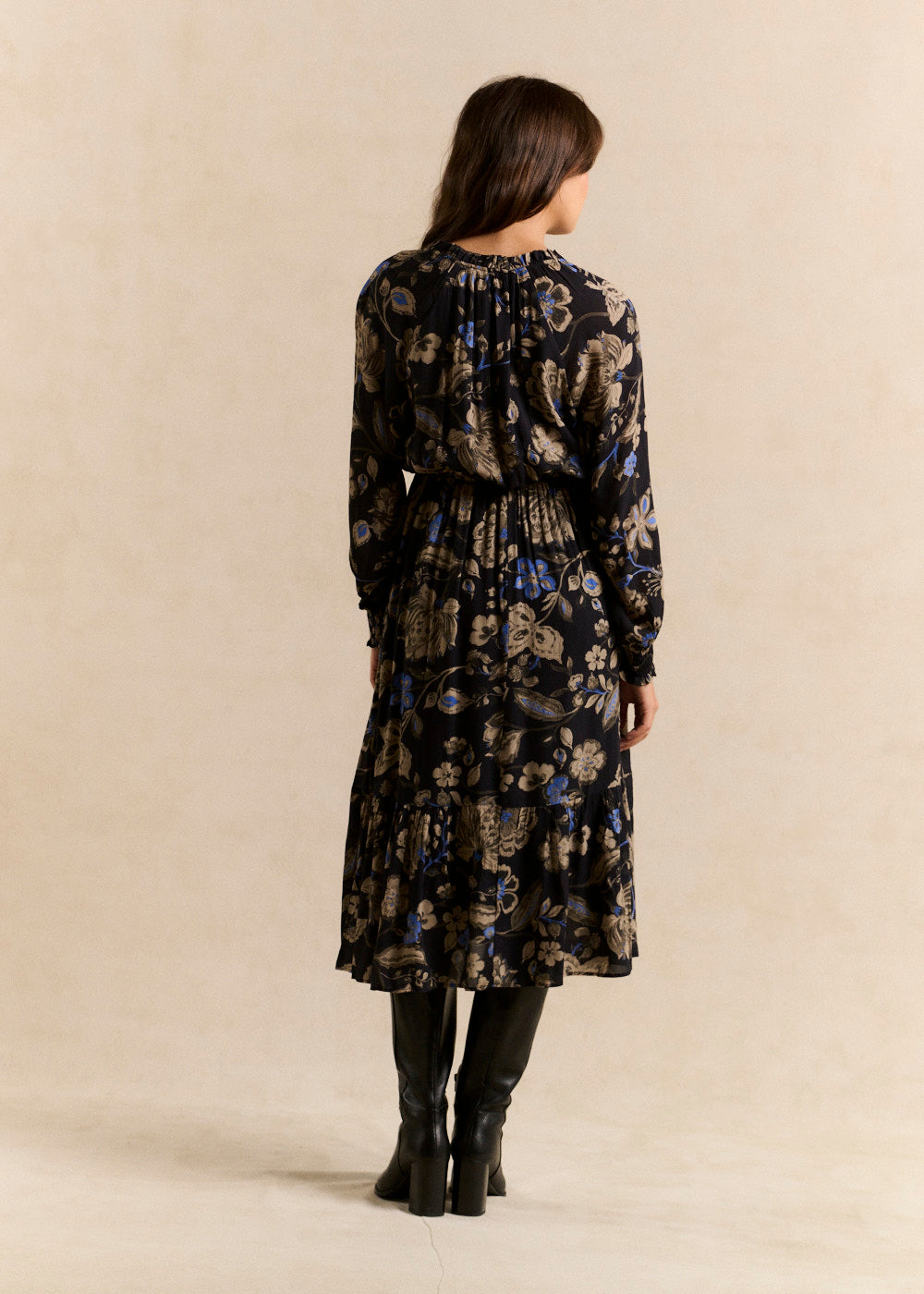 Robe midi fluide imprimé floral - Sud Express - 3 - Sud Express