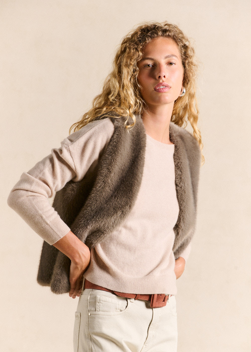 Gilet sans manches effet fourrure - Sud Express - 5 - Sud Express