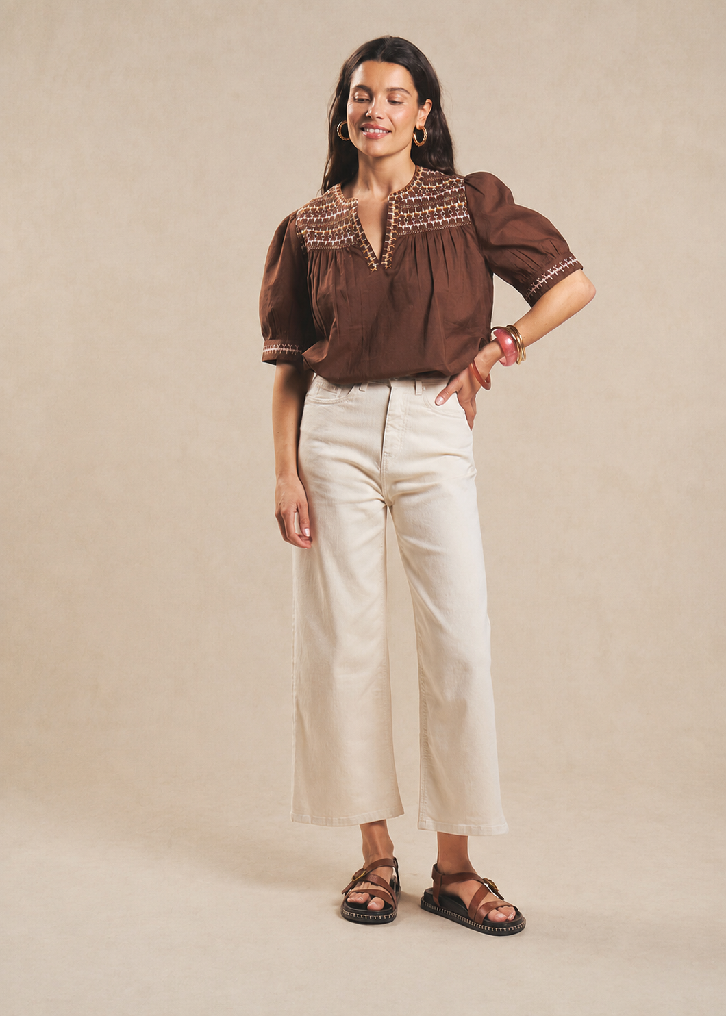 SUZY Jean taille haute coupe large 7/8 - 1 - Sud Express - Sud Express