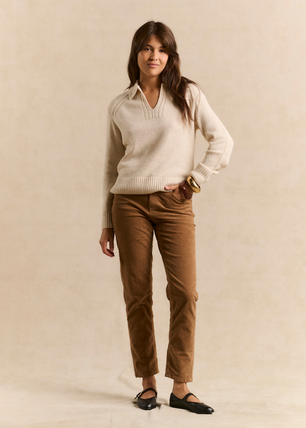 PAVLINI Pantalon slim en velours - 1 - Sud Express - Sud Express