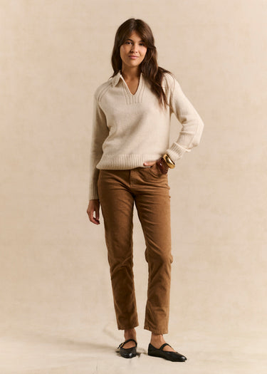 JOURS ÉTOILÉS PAVLINIPantalon boyfriend en velours
