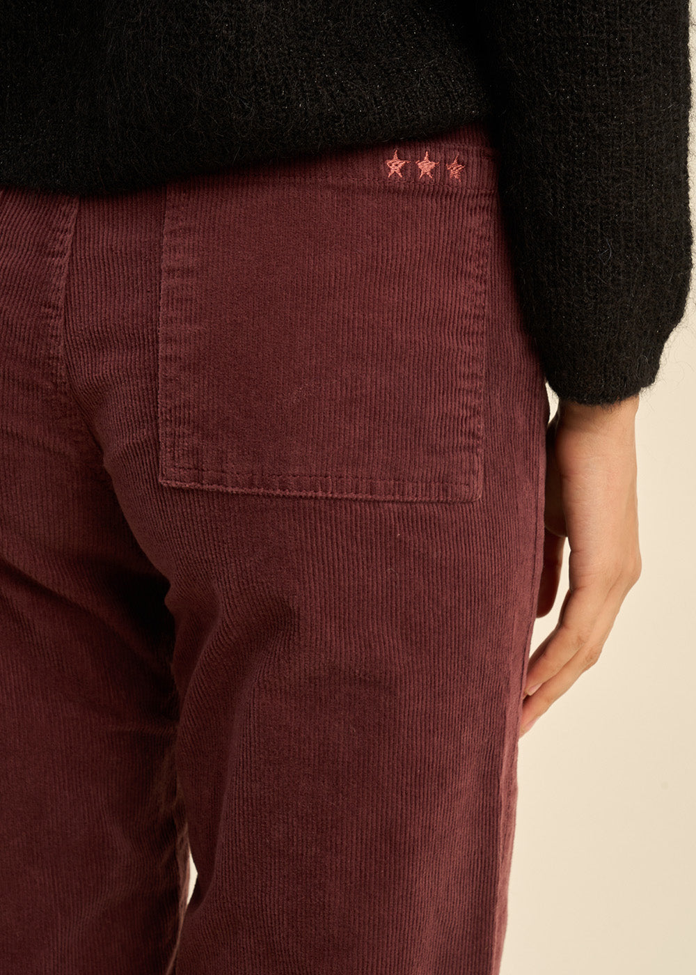 Pantalon en velours à coupe droite - Sud Express - 4 - Sud Express