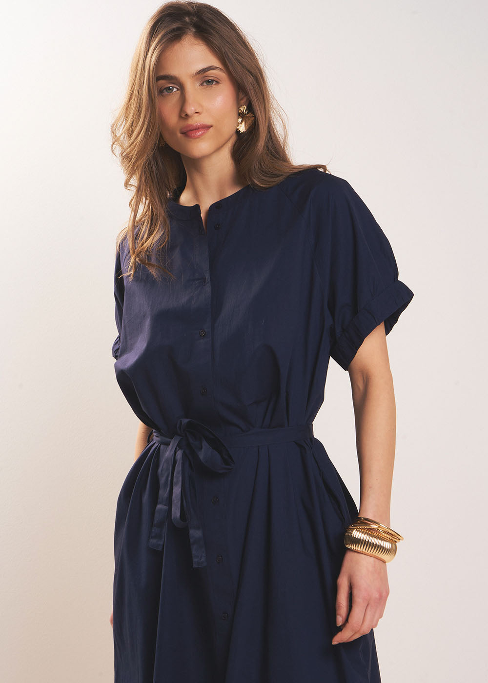 Robe chemise ceinturée - Sud Express - 5 - Sud Express