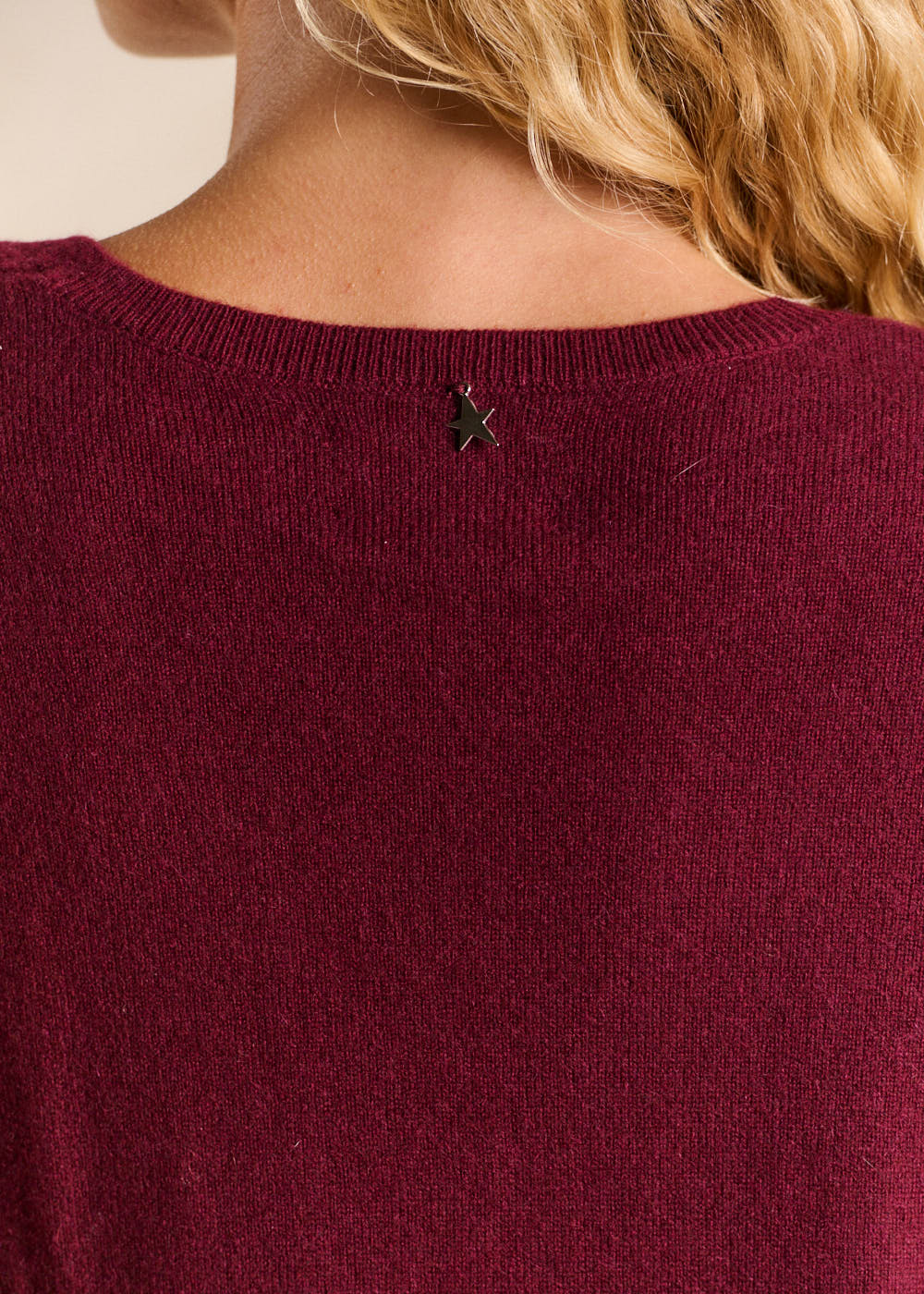 Pull cachemire col V ample - Sud Express - 4 - Sud Express