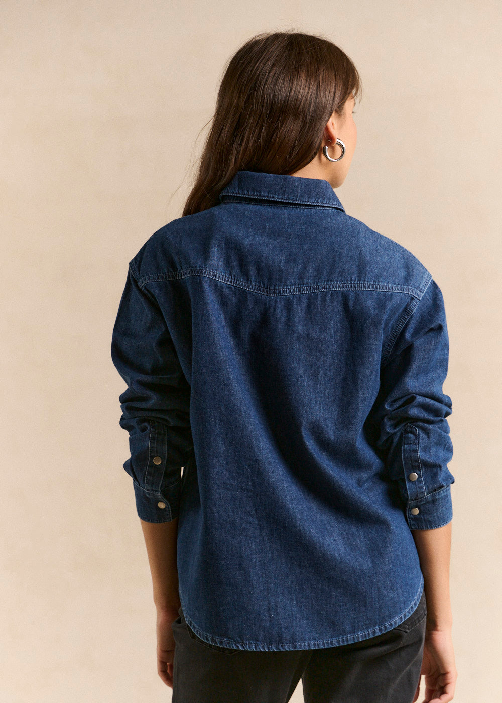 Chemise en denim avec clous - Sud Express - 3 - Sud Express