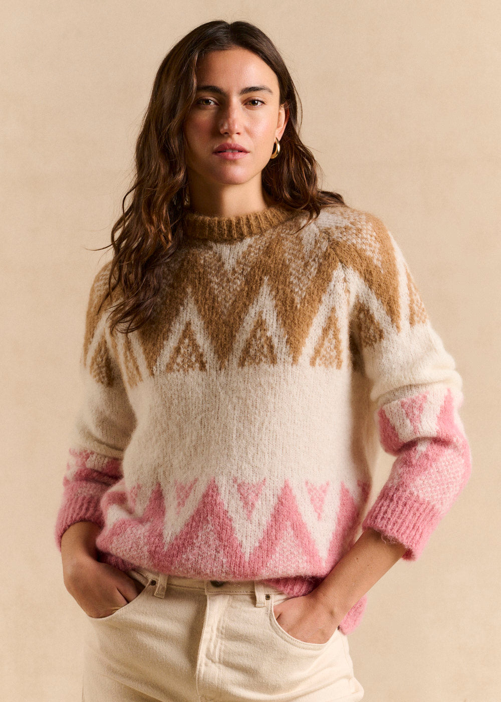 Pull jacquard col rond - Sud Express - 4 - Sud Express