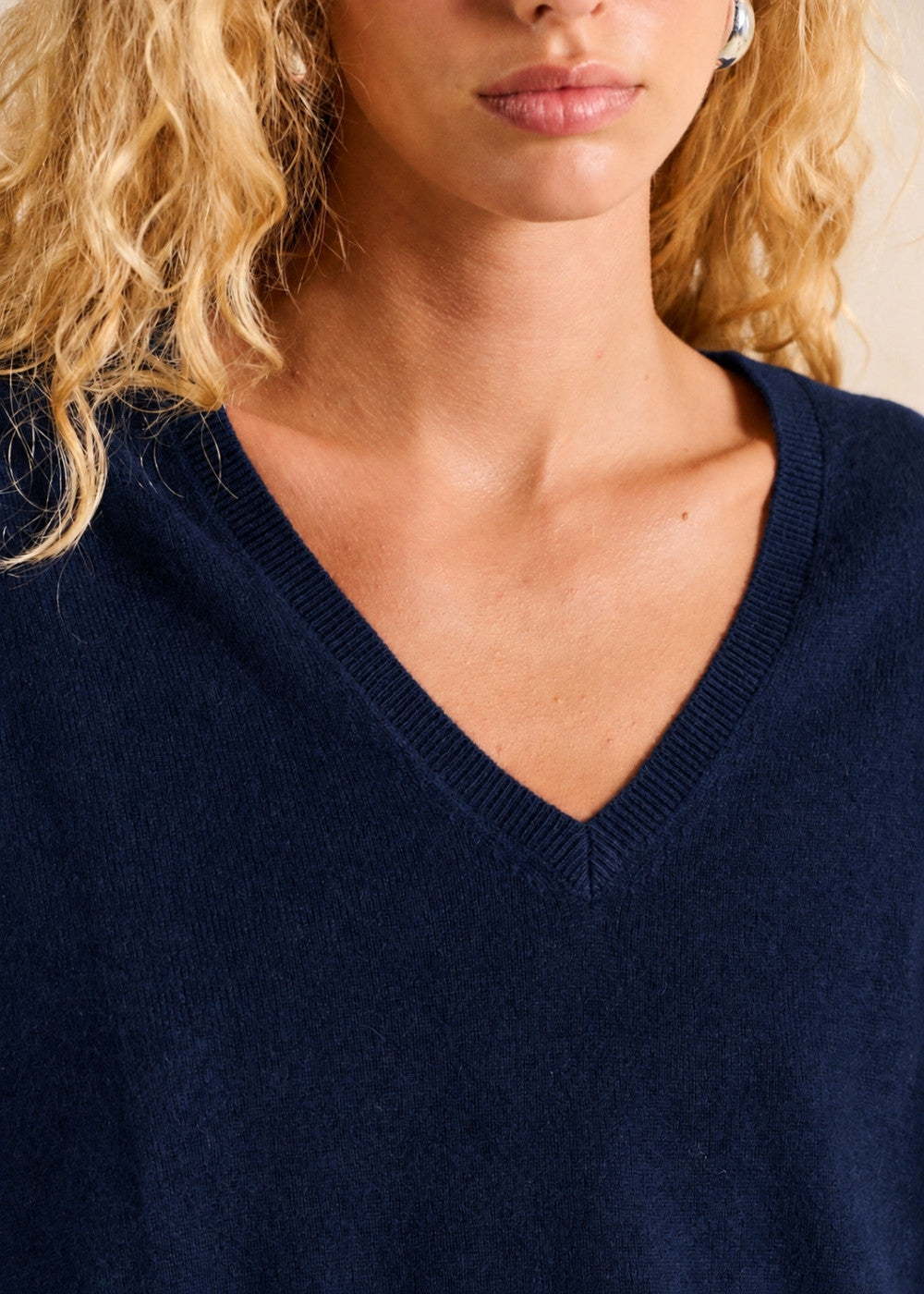 Pull cachemire col V ample - Sud Express - 1 - Sud Express